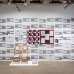 Quodlibet-Exposicuba, Ernesto Oroza, 2025. Offset prints, essay, digital print on polyester, secondhand fabric, fascimiles chairs, photograps and postcards. Photo_Paul Litherland