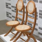 Two facsimiles of the chair designed by Sergio Baroni and Vittorio Garatti for the Cuban pavilion at Expo 67 in Montreal, Canada 1967. Fascimiles were constructed by Natacha Chamko, Myriam Simard Parent and Gregory Prescott. Photo_Paul Litherland