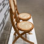 Two facsimiles of the chair designed by Sergio Baroni and Vittorio Garatti for the Cuban pavilion at Expo 67 in Montreal, Canada 1967. Fascimiles were constructed by Natacha Chamko, Myriam Simard Parent and Gregory Prescott. Photo_Paul Litherland