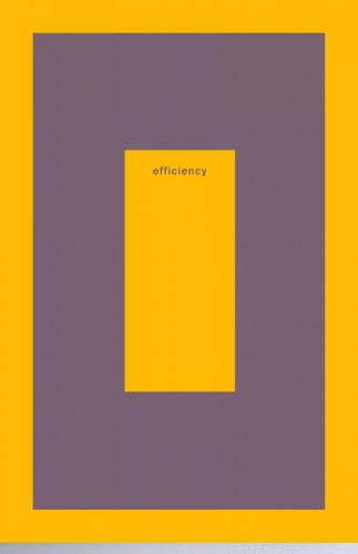 efficiency poster serigrafia